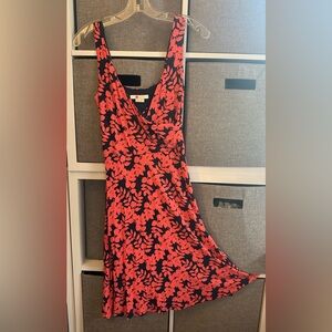 Salmon/Navy knit Boden dress